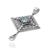 Diamond Shape Roman Glass Pendant